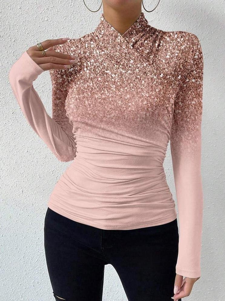 Women's Casual Fashion Long Sleeve T-shirt