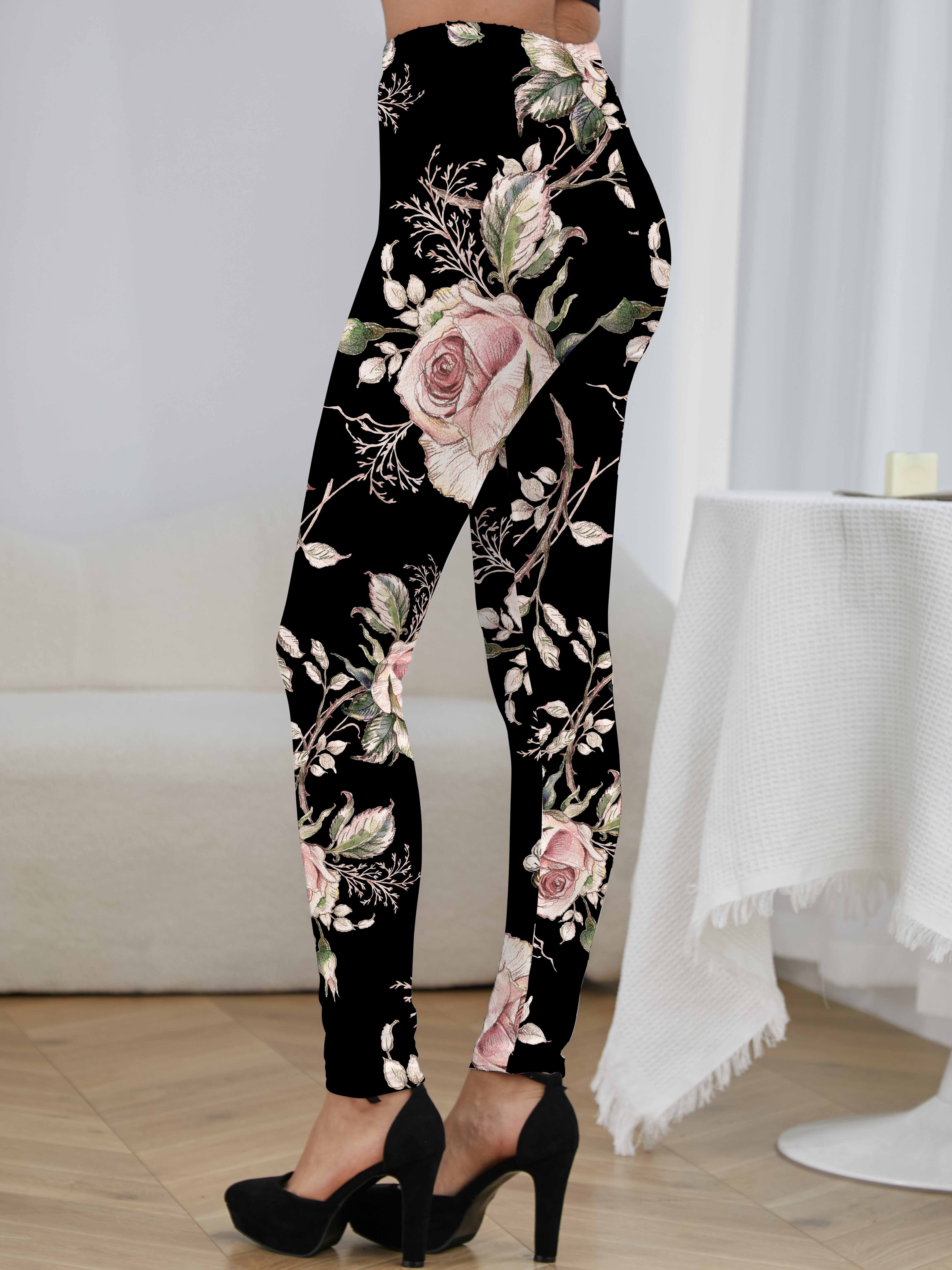 Casual Printed Tight Stretch Leggings