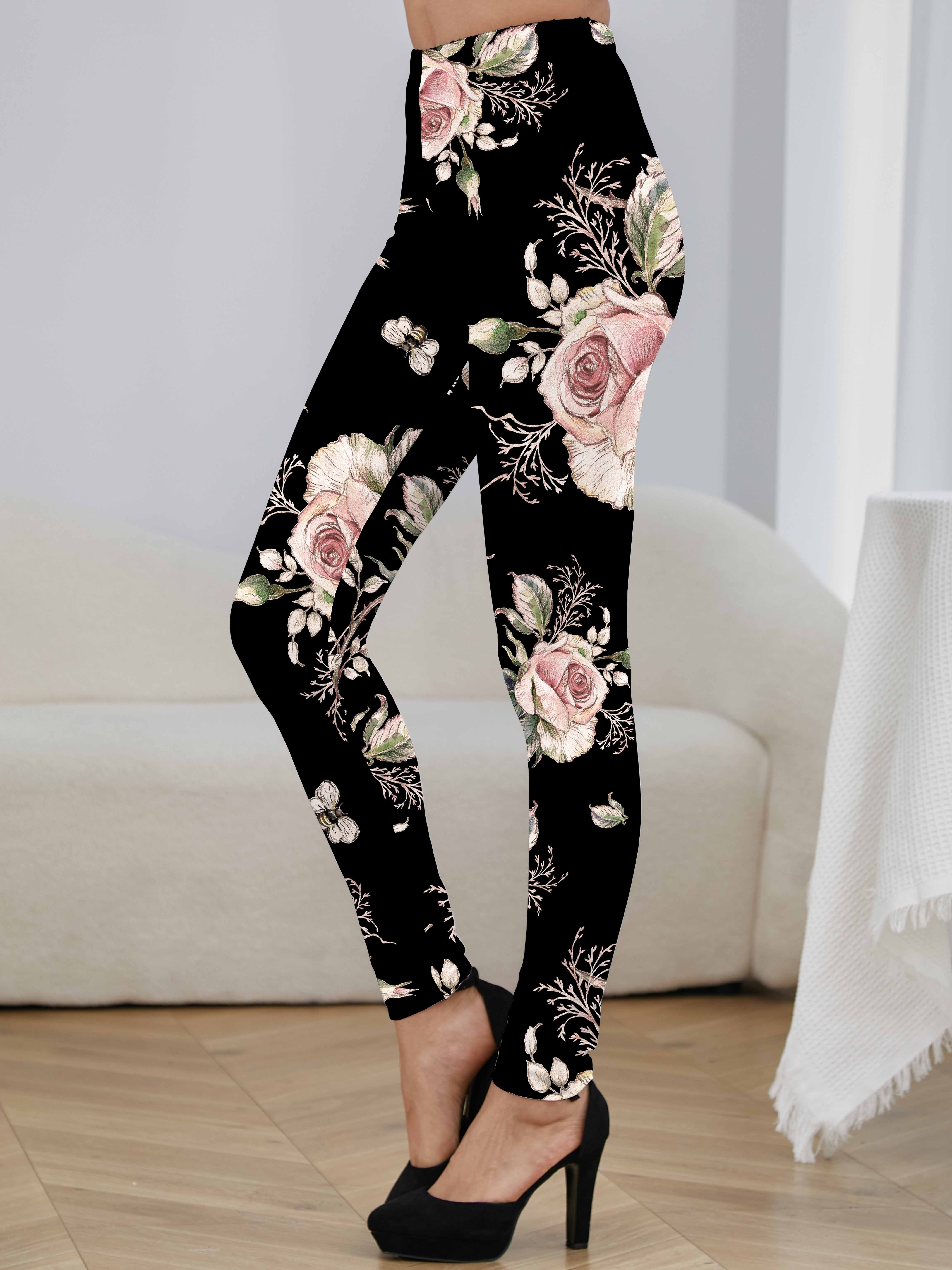 Casual Printed Tight Stretch Leggings