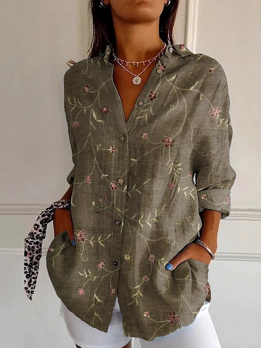 Shirt Collar Loose Casual Shirt