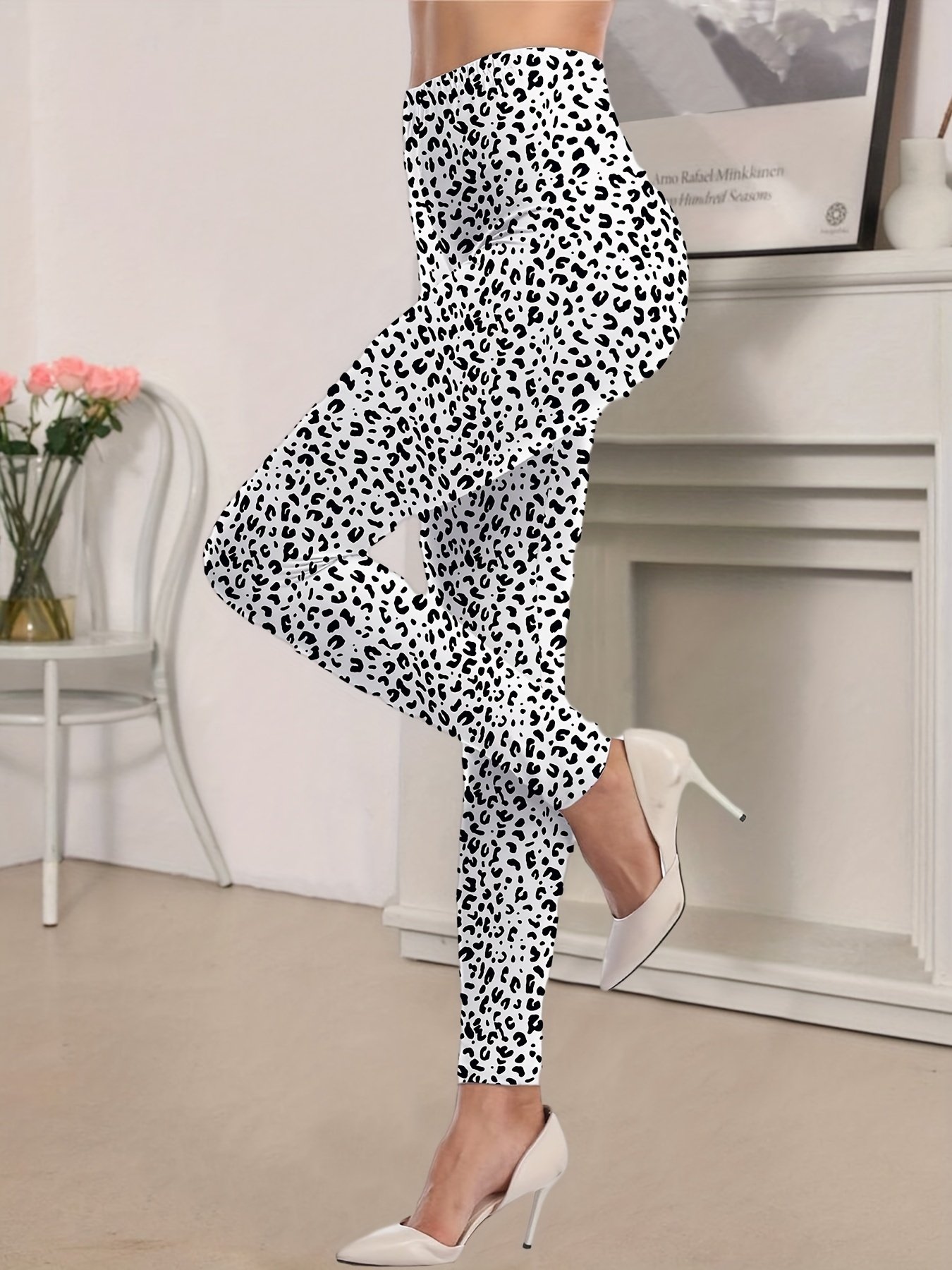 Leopard Print Tights Sexy Stretch Leggings