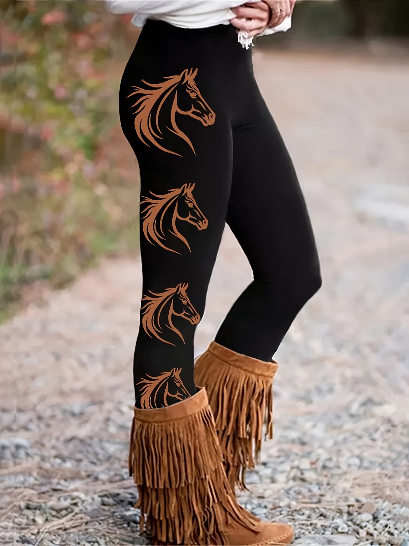 Casual Printed Tight Stretch Leggings