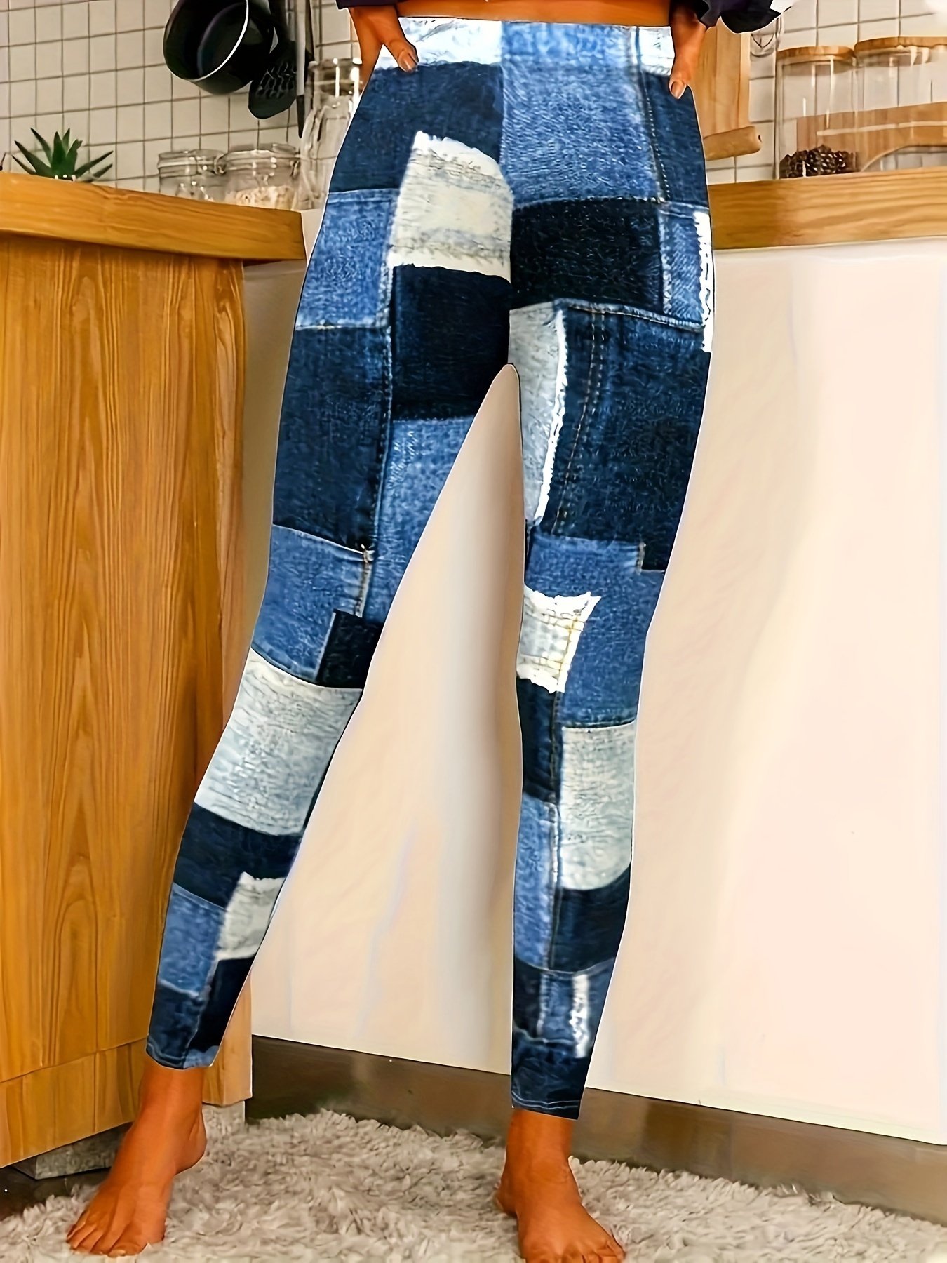 Casual Printed Tight Stretch Leggings