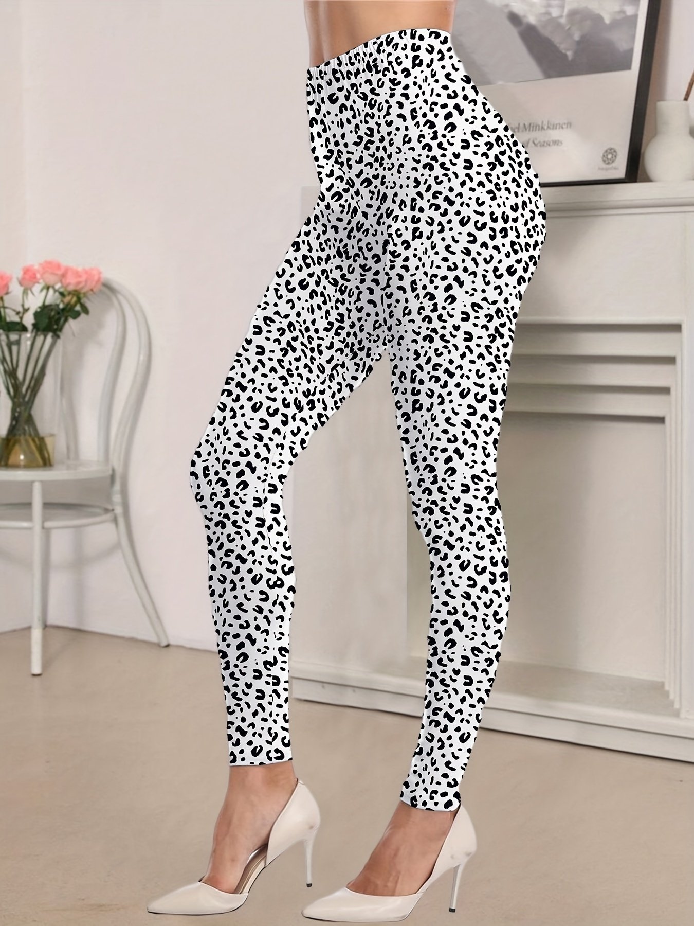 Leopard Print Tights Sexy Stretch Leggings