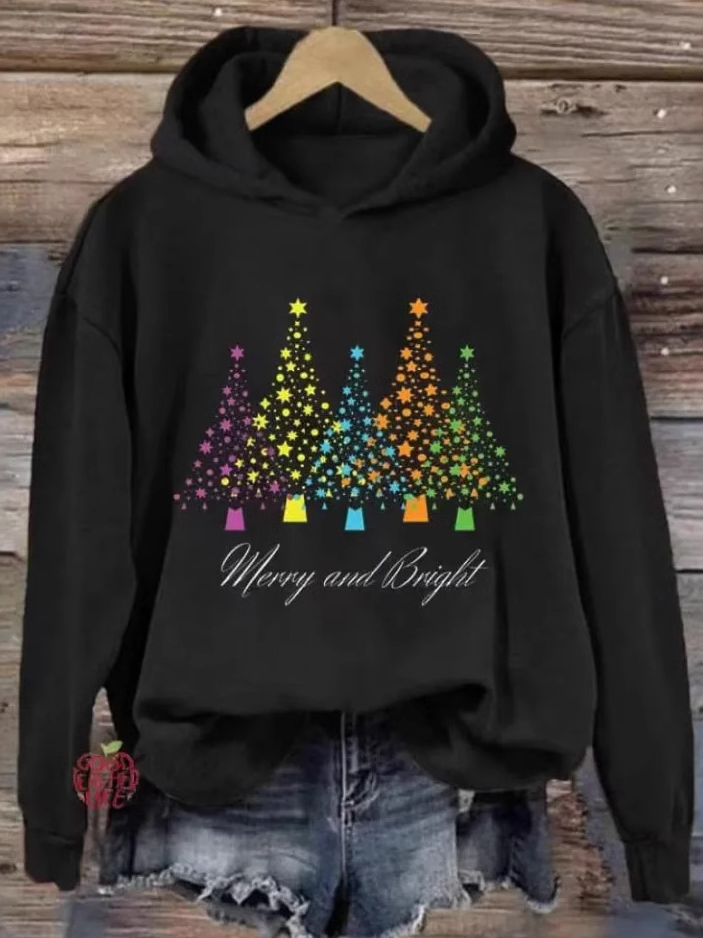 Christmas Casual Hoodie Loose Sweatshirt