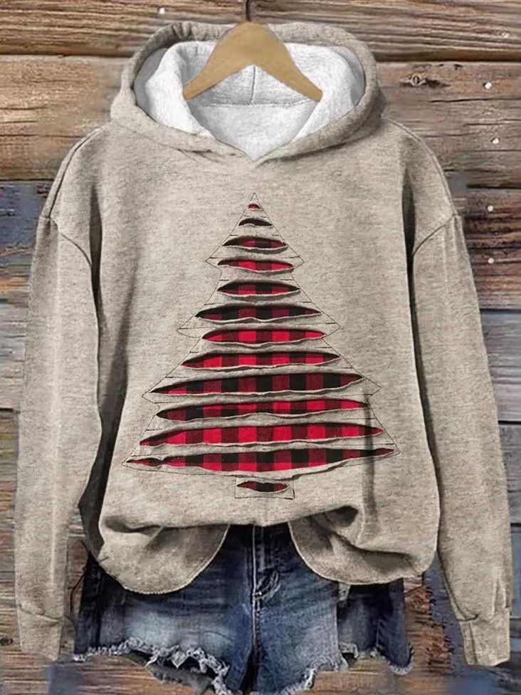 Christmas Casual Hoodie Loose Sweatshirt