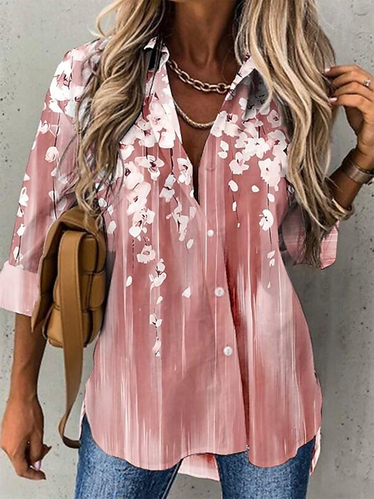 Floral Print Long Sleeve Shirt