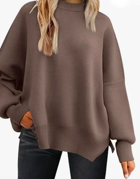 Long Sleeve Loose Casual Crew Neck Sweater