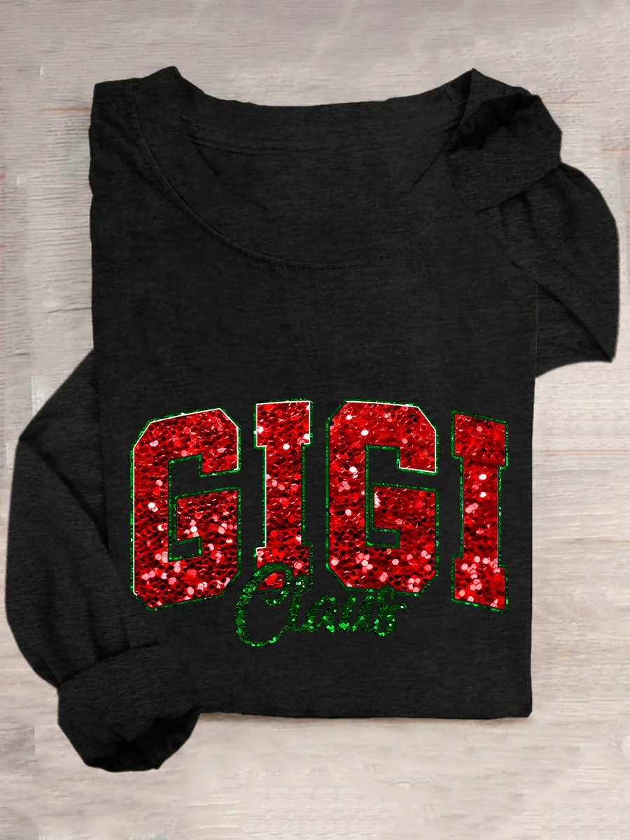 Gigi Claus Casual Long Sleeve Shirt