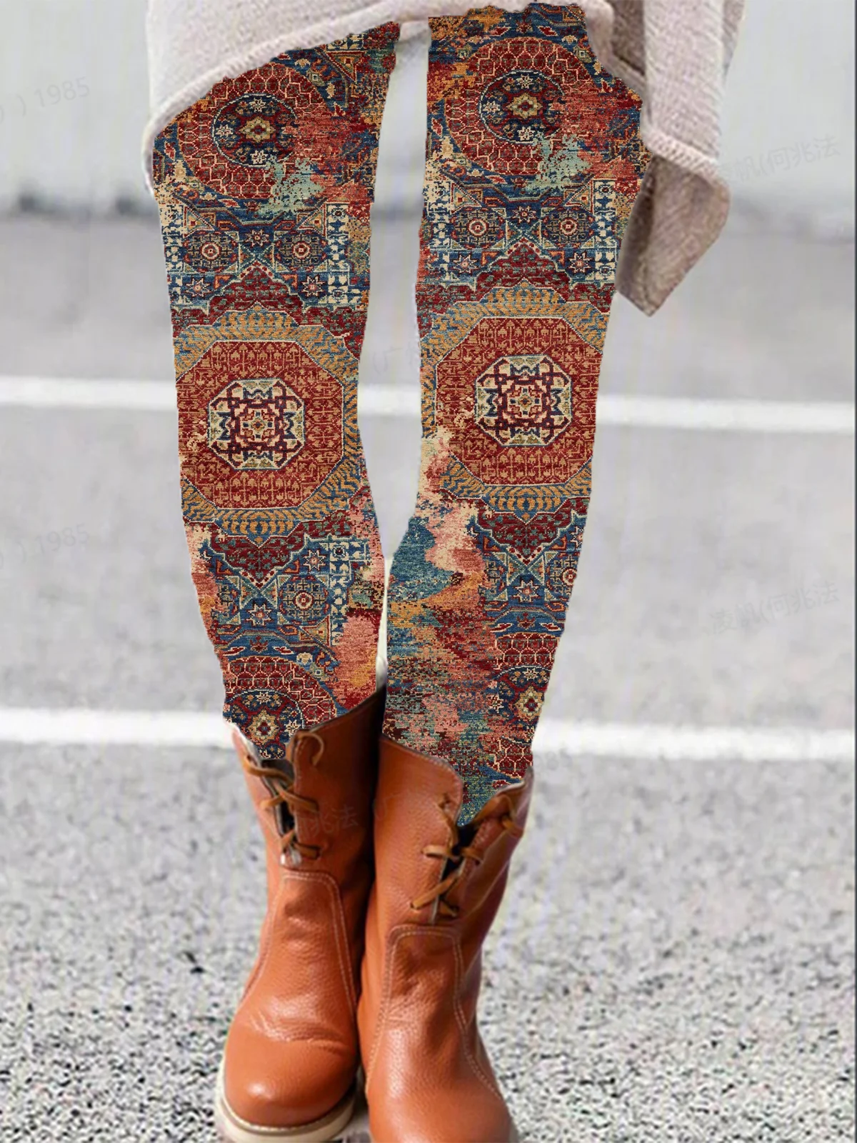 Ethnic Print Leggings