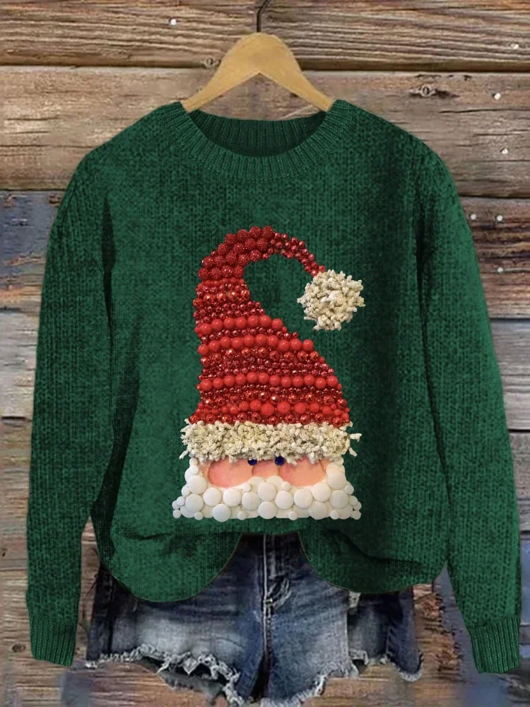 Casual Crew Neck Christmas Loose Sweatshirt