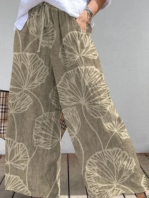 Vintage Loose 3D Printing Pants