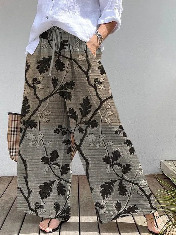 Ethnic Loose 3D Printing Pants