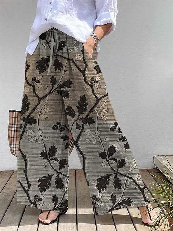 Ethnic Loose 3D Printing Pants