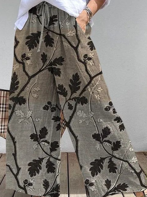 Ethnic Loose 3D Printing Pants