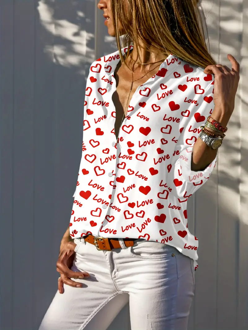 Valentine's Day Fashion Women's Casual Shirts