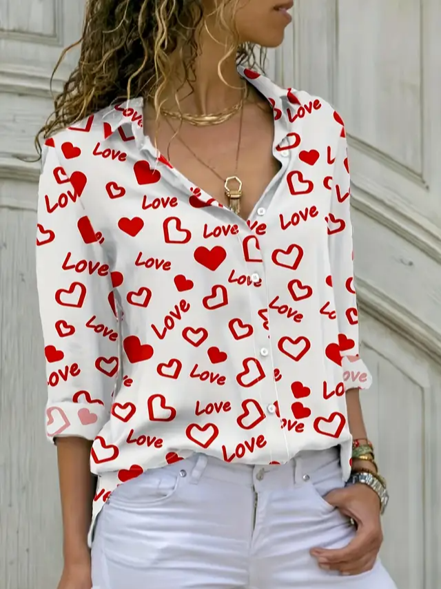 Valentine's Day Fashion Women's Casual Shirts