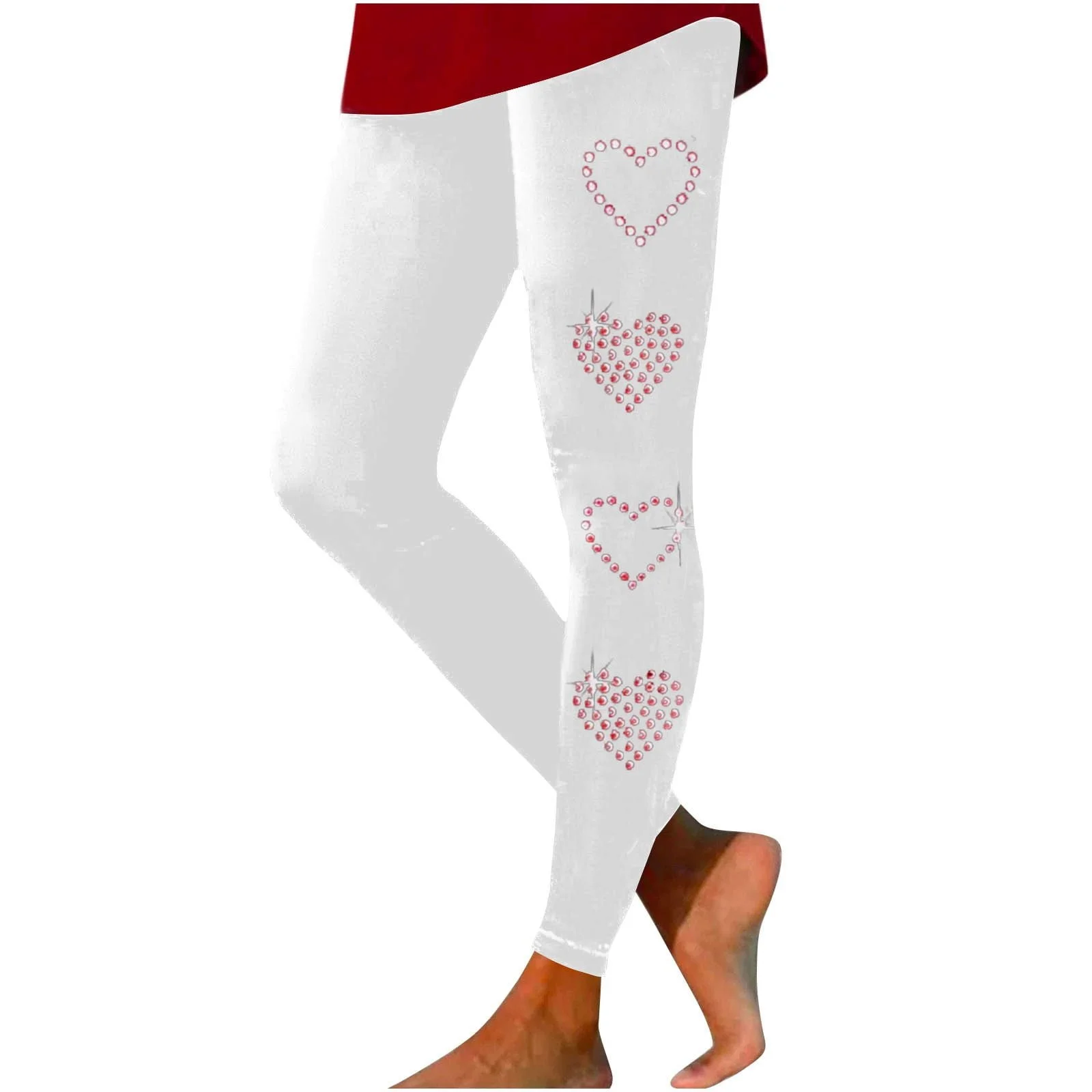 Women's Valentine's Day Heart Print Tights