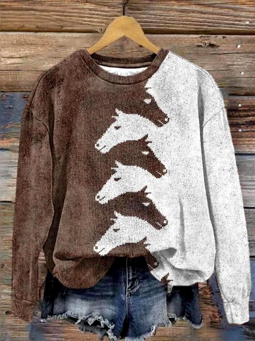 Casual Loose Crew Neck Sweatshirt