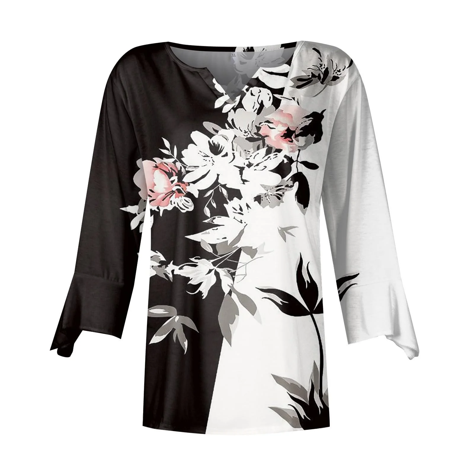 Women's Spring and Summer Bell Sleeve Shirt T-Shirt