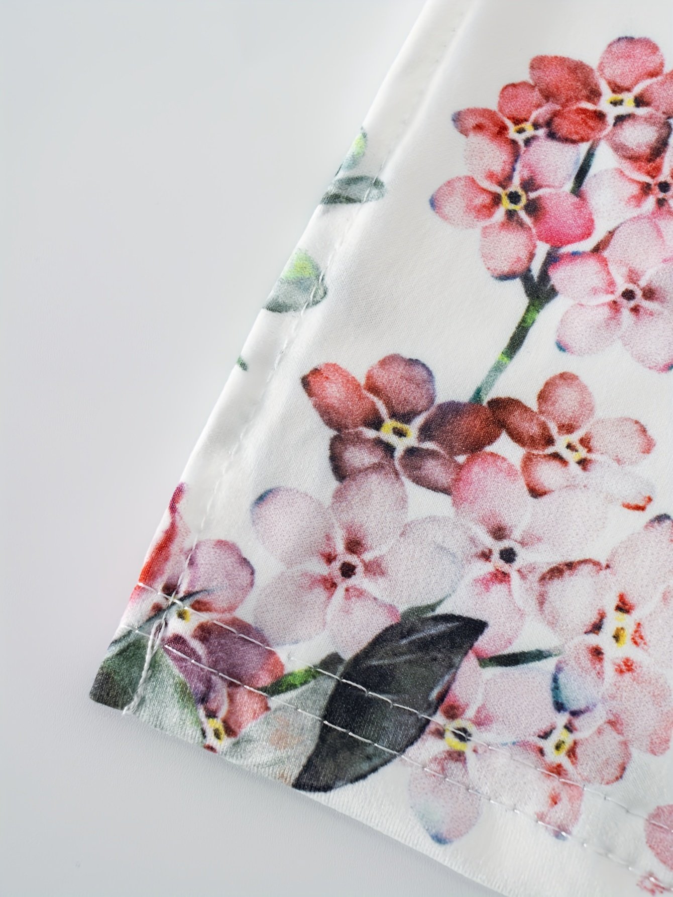 Floral Print Long Sleeve Crew Neck Two Piece Set