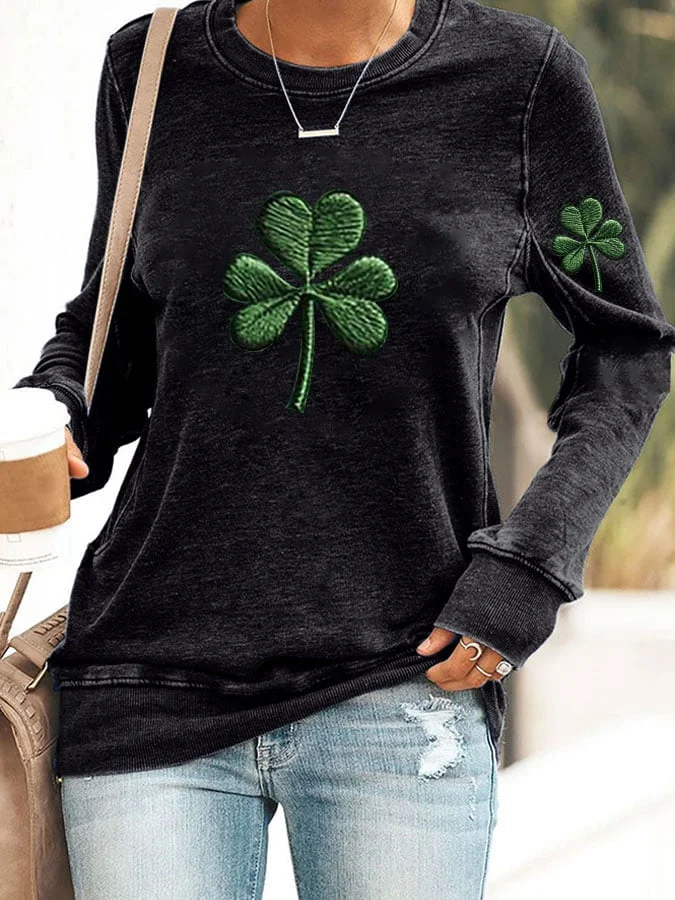 Women's St. Patrick's Day Casual Printed Sweatshirt