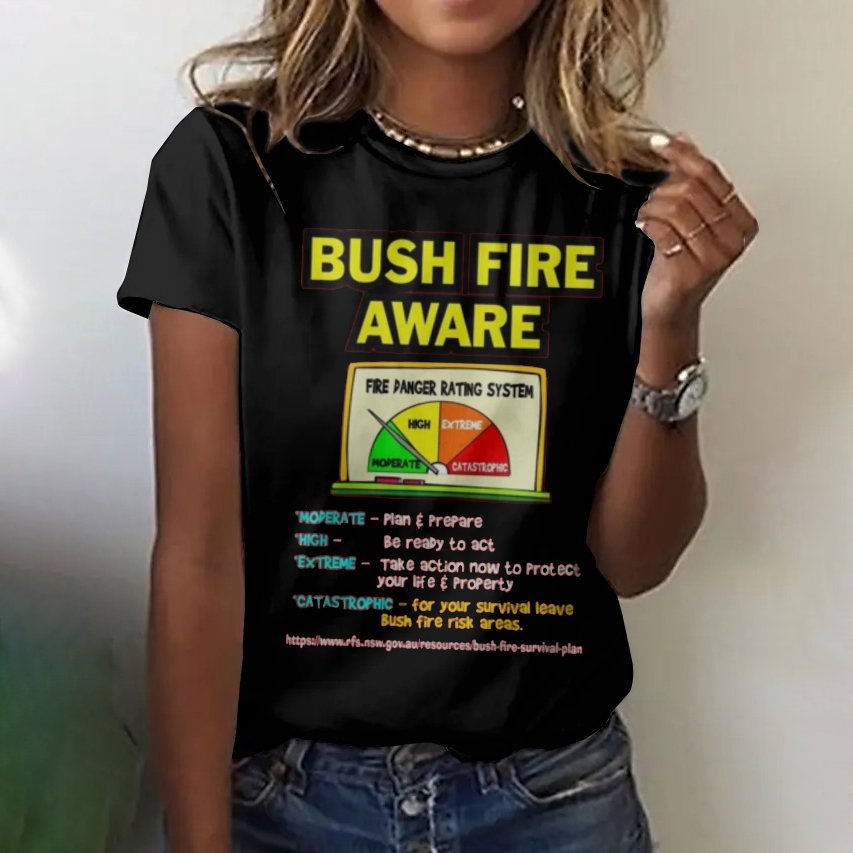 Forest Fire Awareness Short Sleeve T-shirt