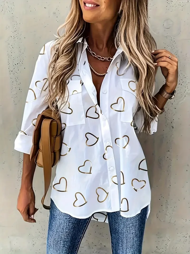 Women's Valentine's Day Love Casual Shirt