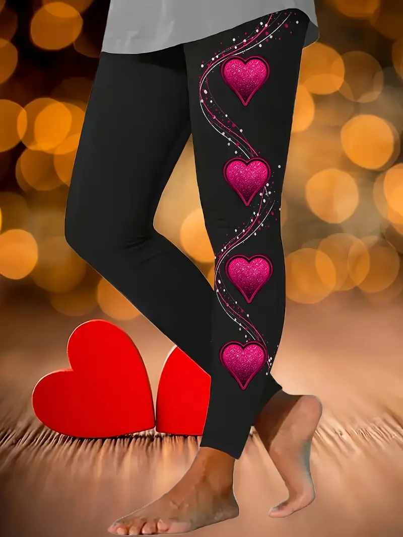 Women's Love Valentine's Day Casual Leggings