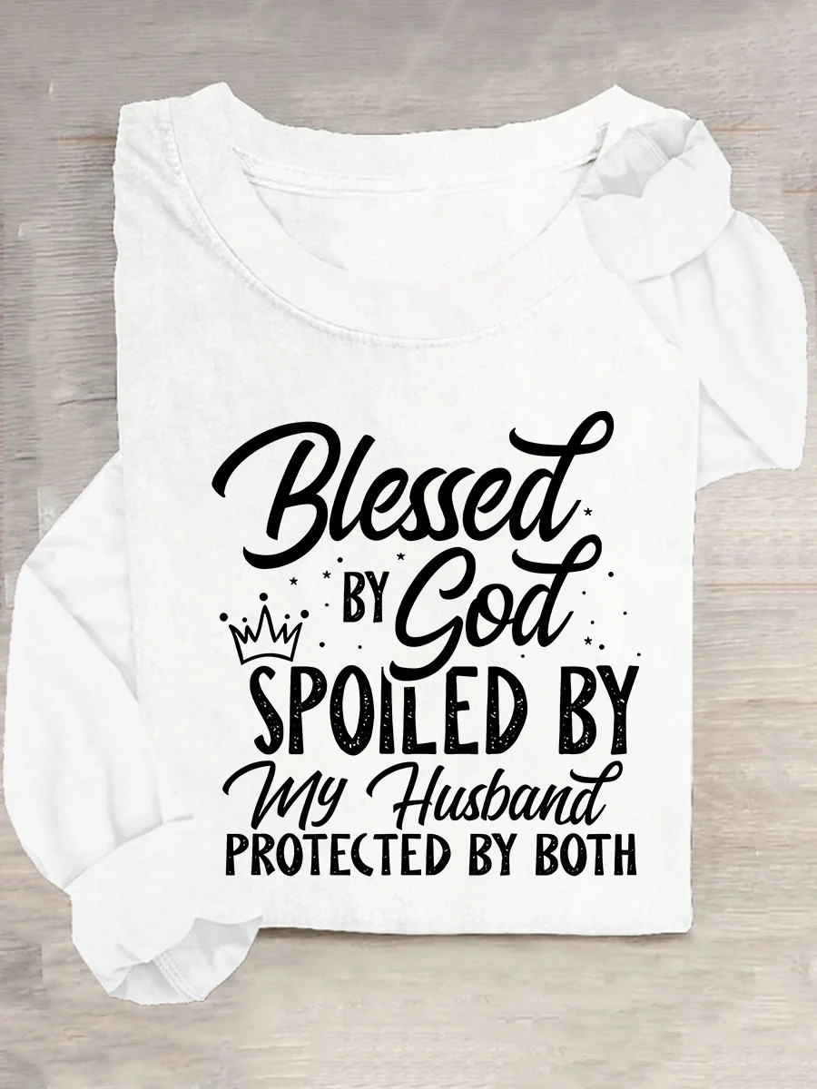 Blessed & Spoiled Casual Long Sleeve Shirt