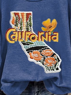 Women's California Strong Los Angeles Strong Wildfire Print Sweatshirt