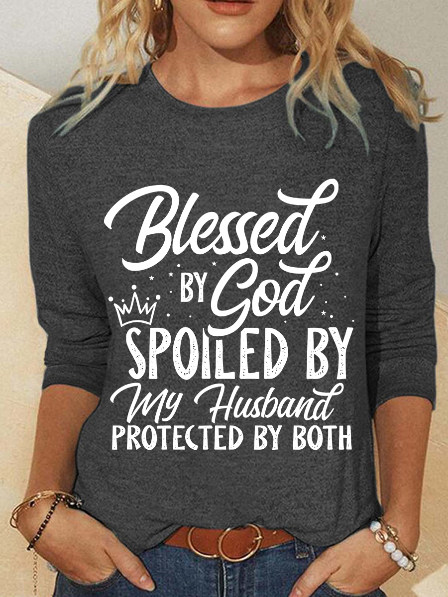 Blessed & Spoiled Casual Long Sleeve Shirt