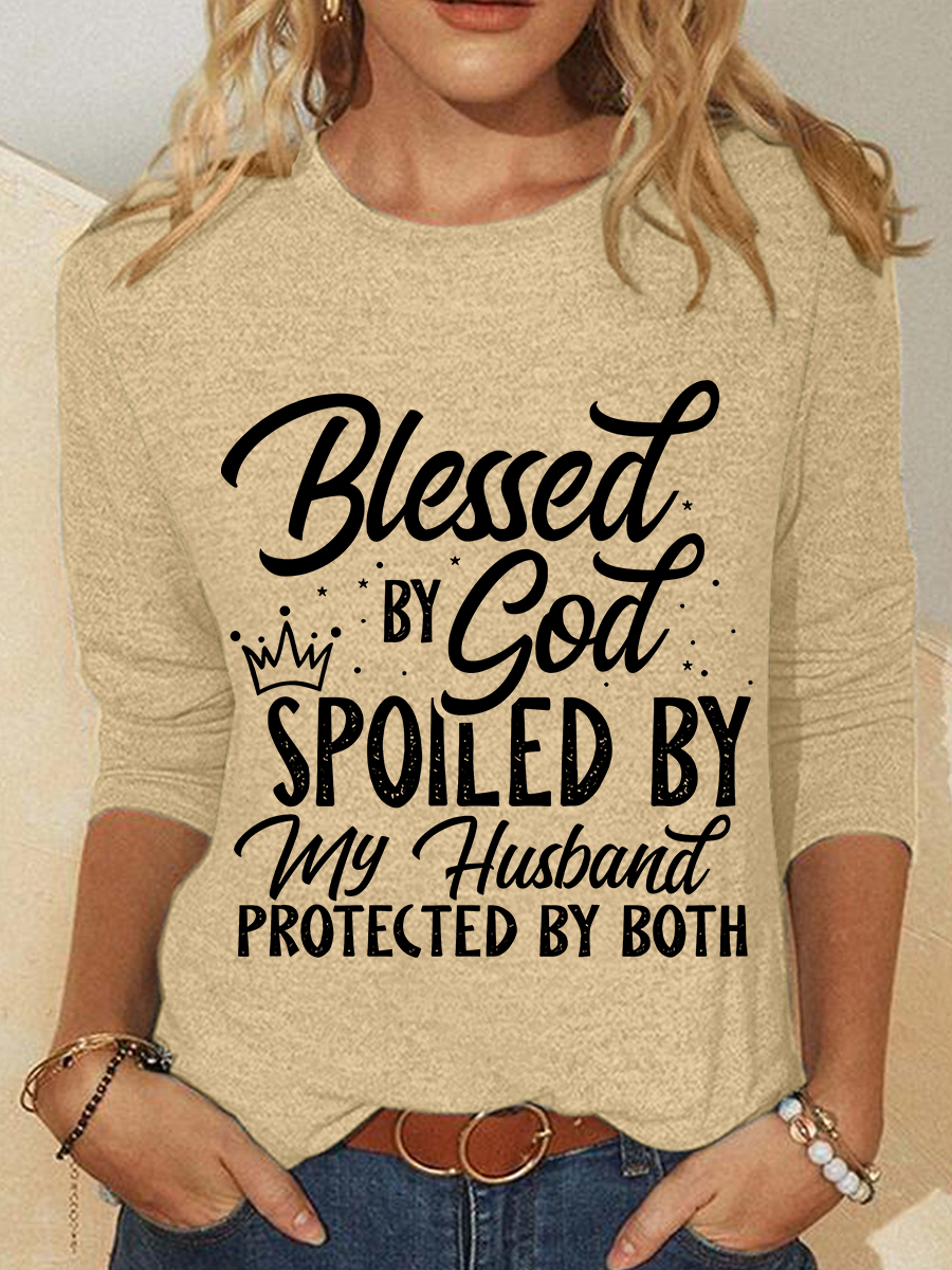 Blessed & Spoiled Casual Long Sleeve Shirt