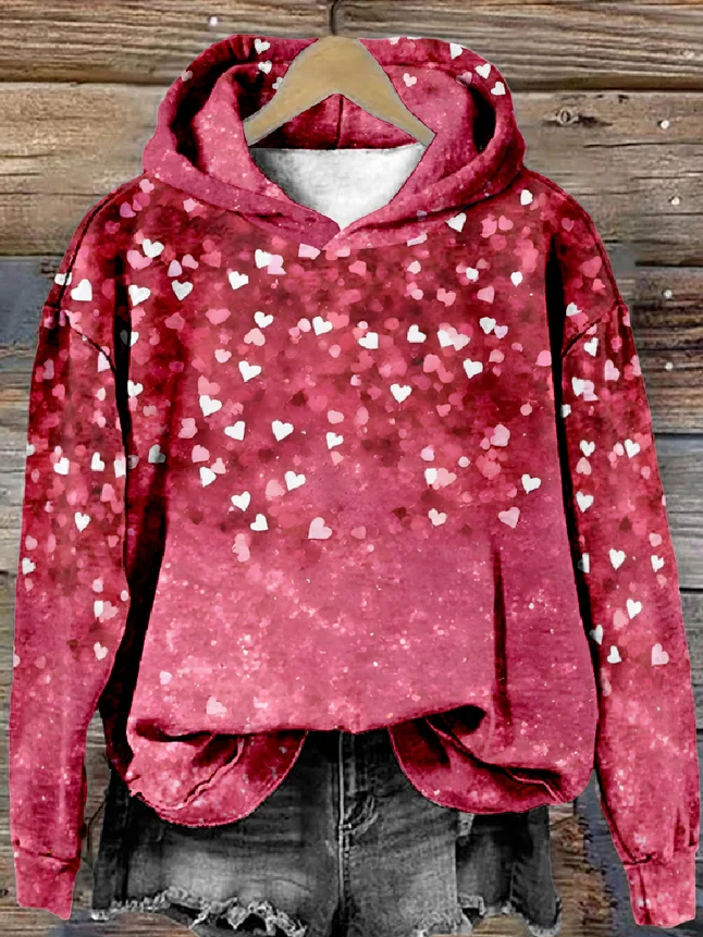 Loose Casual Valentine's Day Hoodie Hoodie