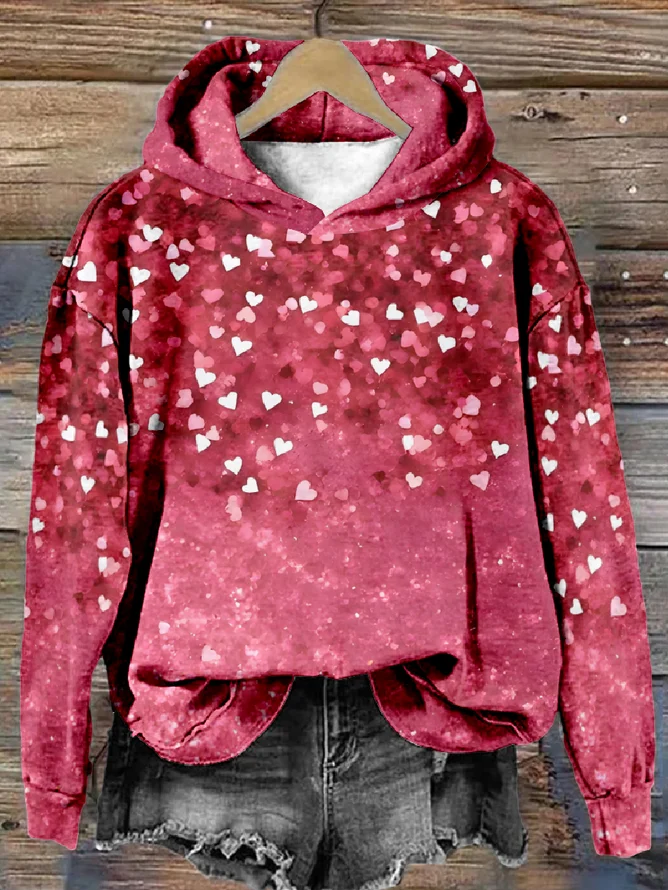 Loose Casual Valentine's Day Hoodie Hoodie