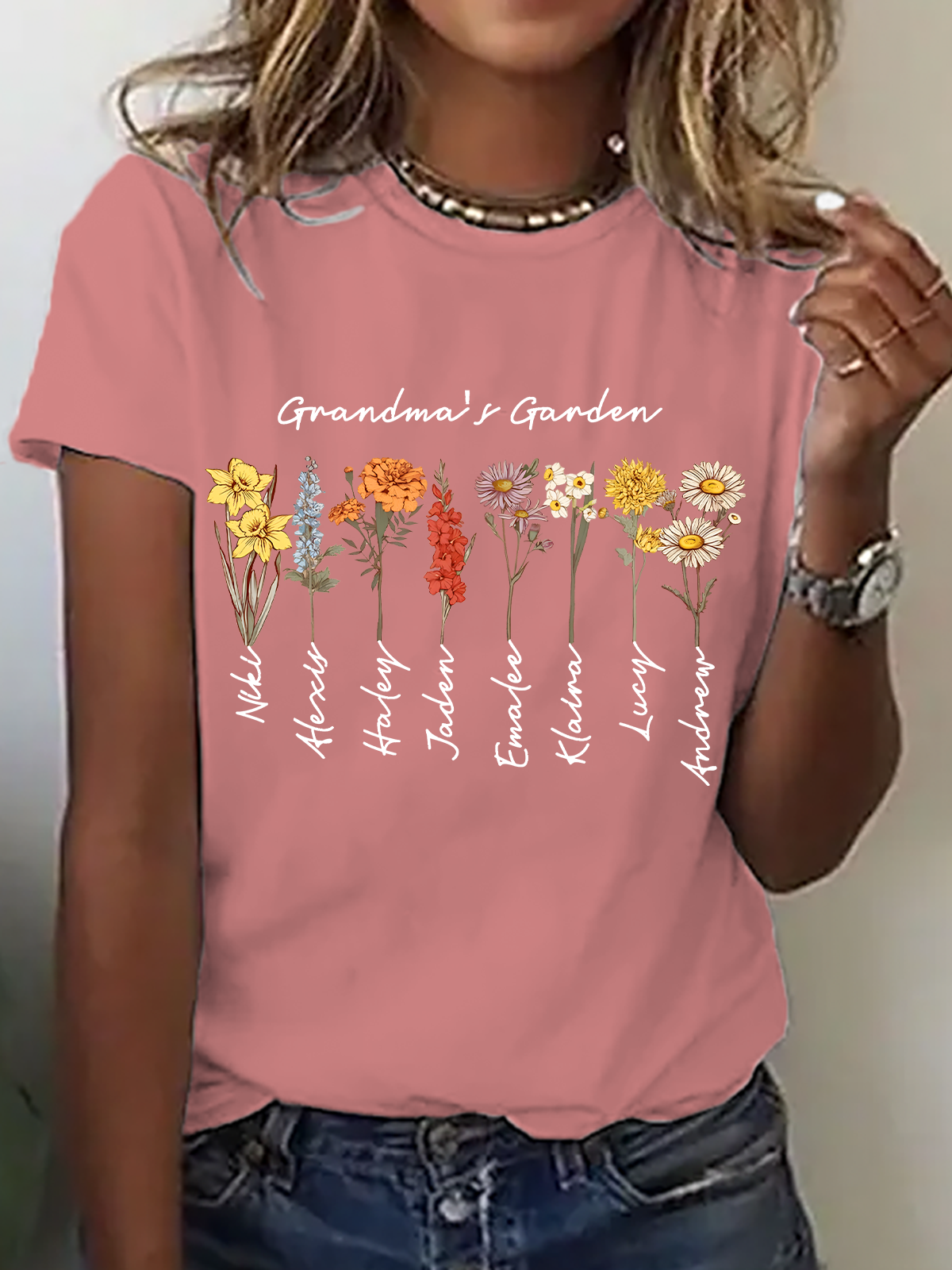 Grandma's Garden Cotton T-Shirt