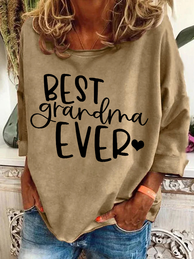 Best Grandma Ever Casual Sweatshirt