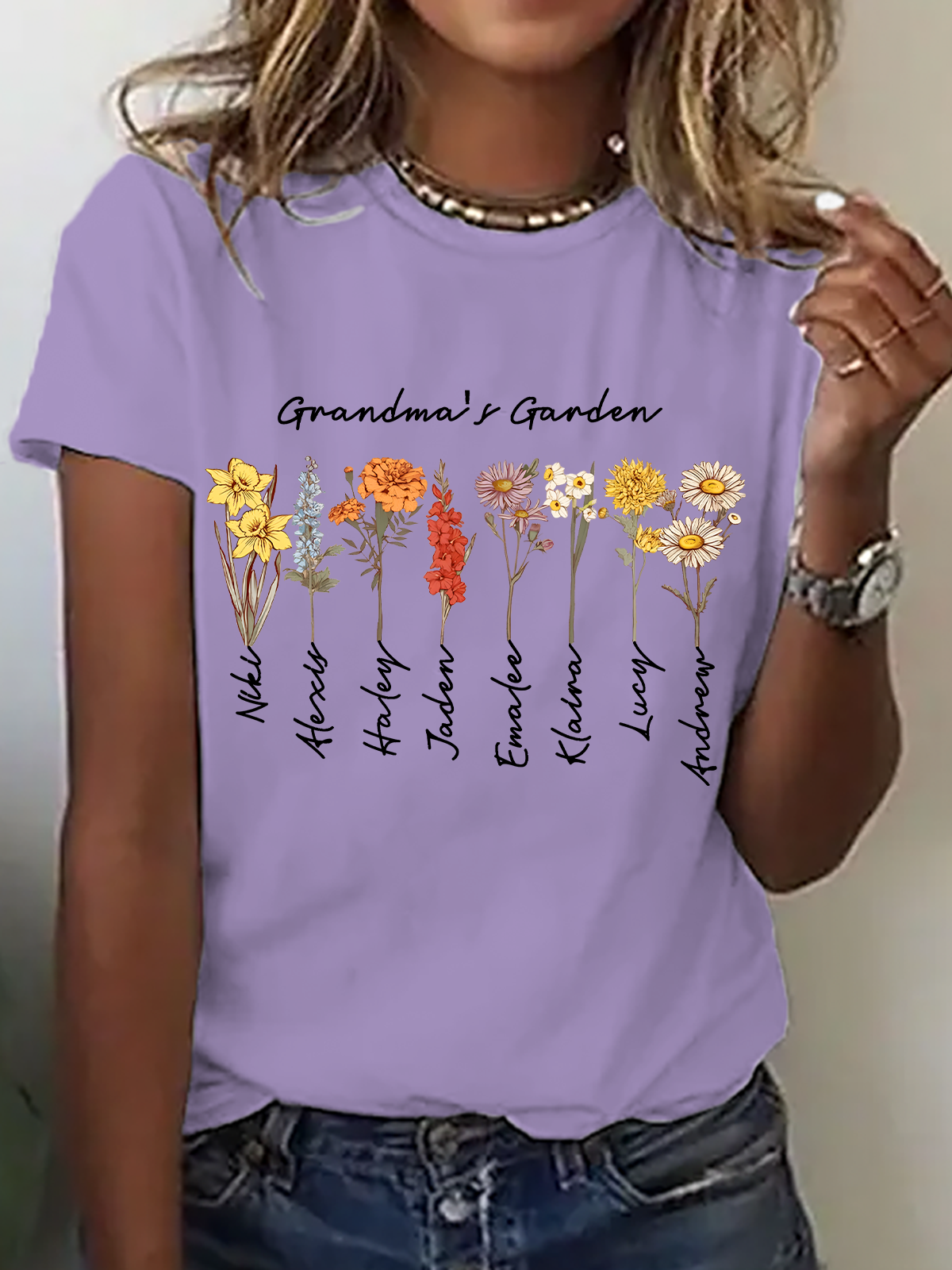 Grandma's Garden Cotton T-Shirt