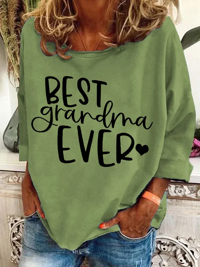 Best Grandma Ever Casual Sweatshirt