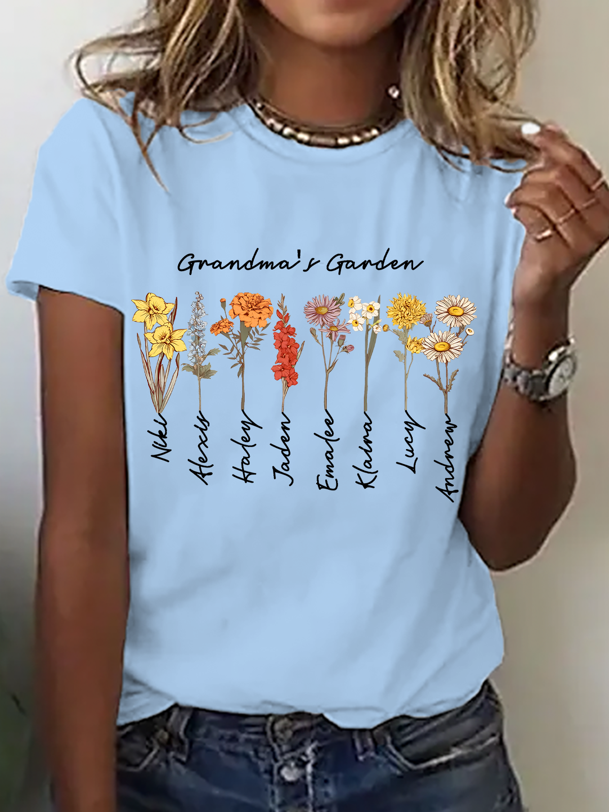 Grandma's Garden Cotton T-Shirt