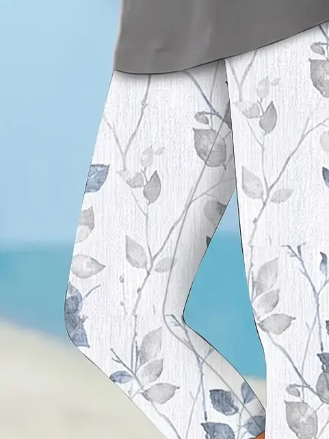 Women's Casual Floral Spring Print Leggings