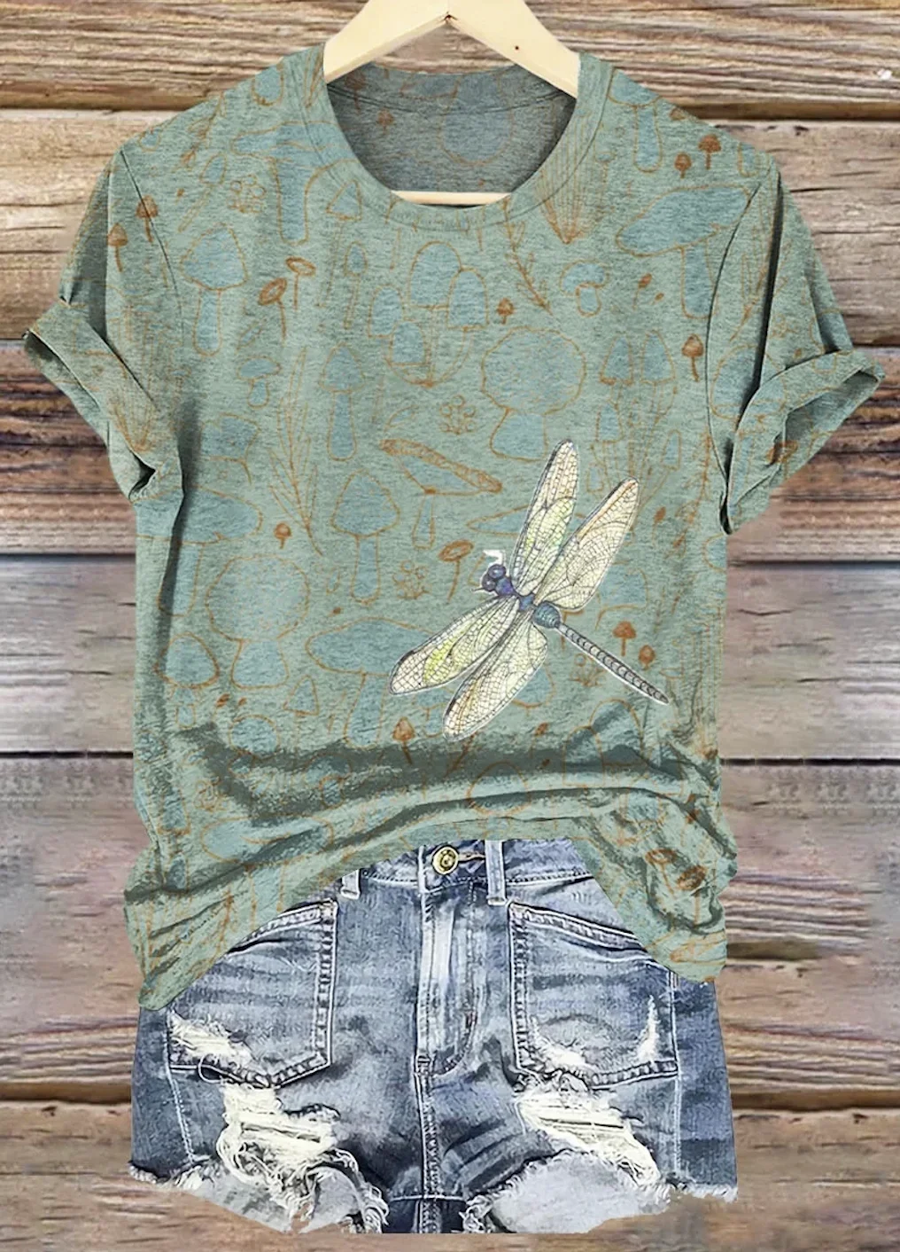 Cotton Crew Neck Casual T-Shirt