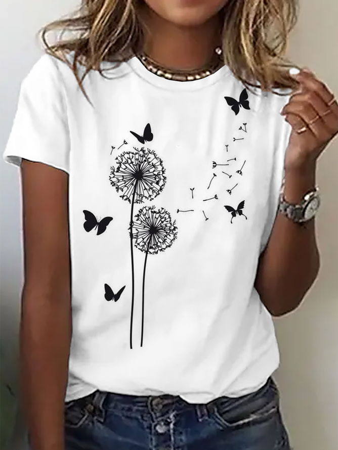 Casual Round Neck T-Shirt