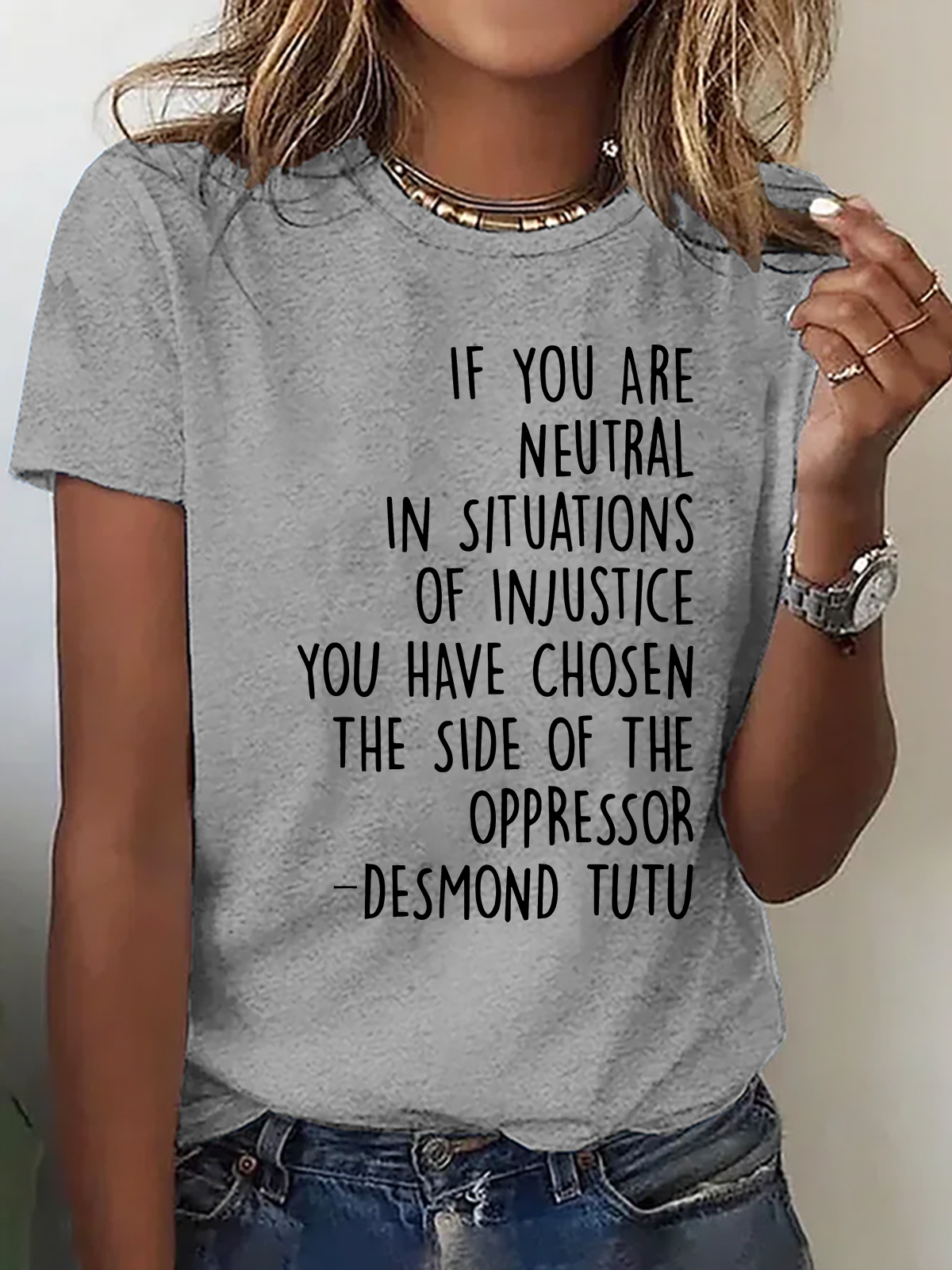 Human Rights , Feminist , Justice , Equal Rights Cotton T-Shirt