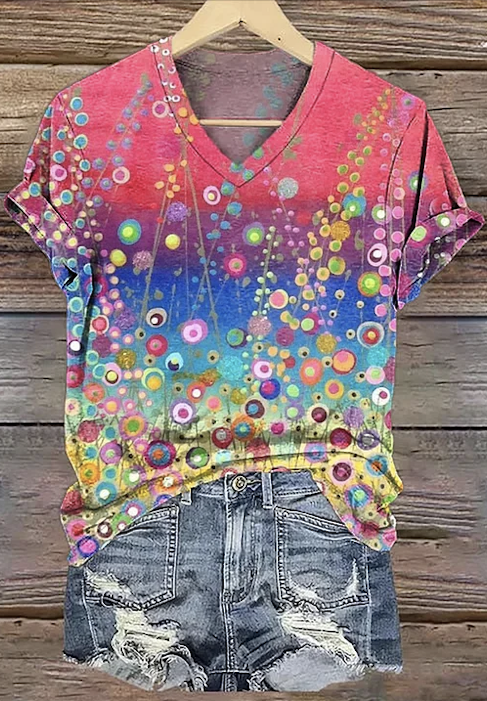 Floral Regular Fit Casual T-Shirt