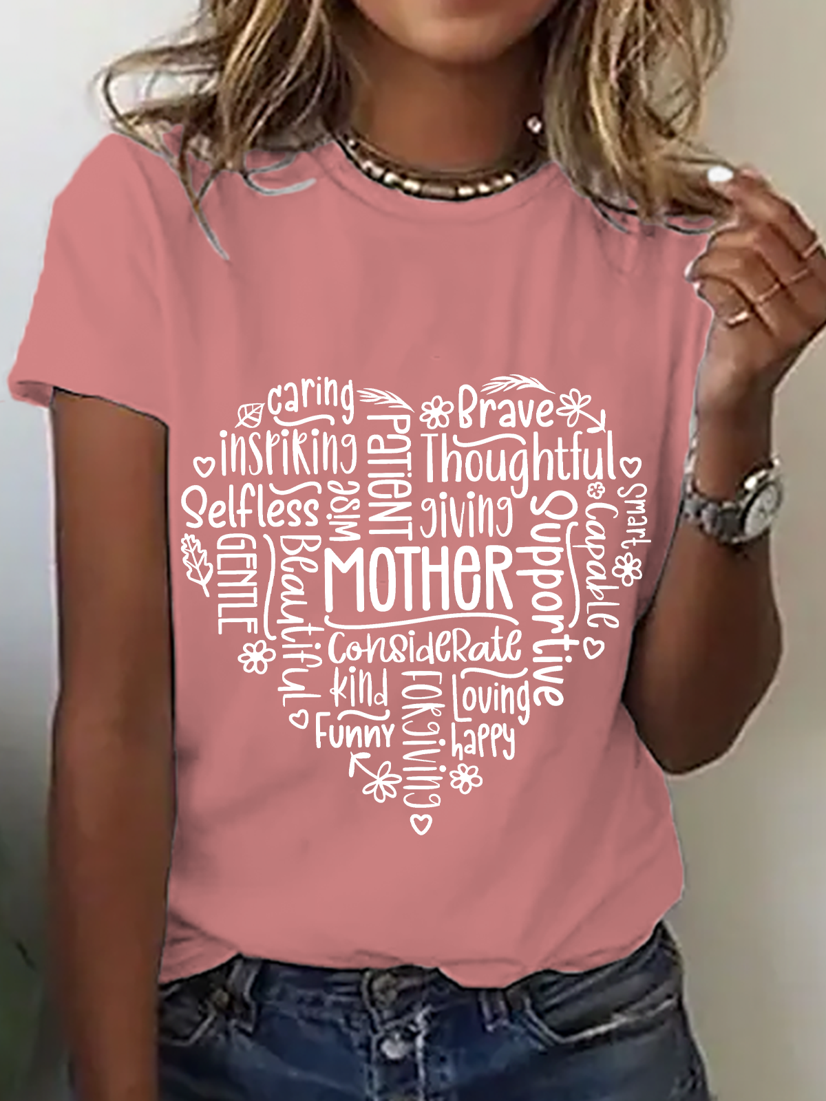 Mother Heart Cotton T-Shirt