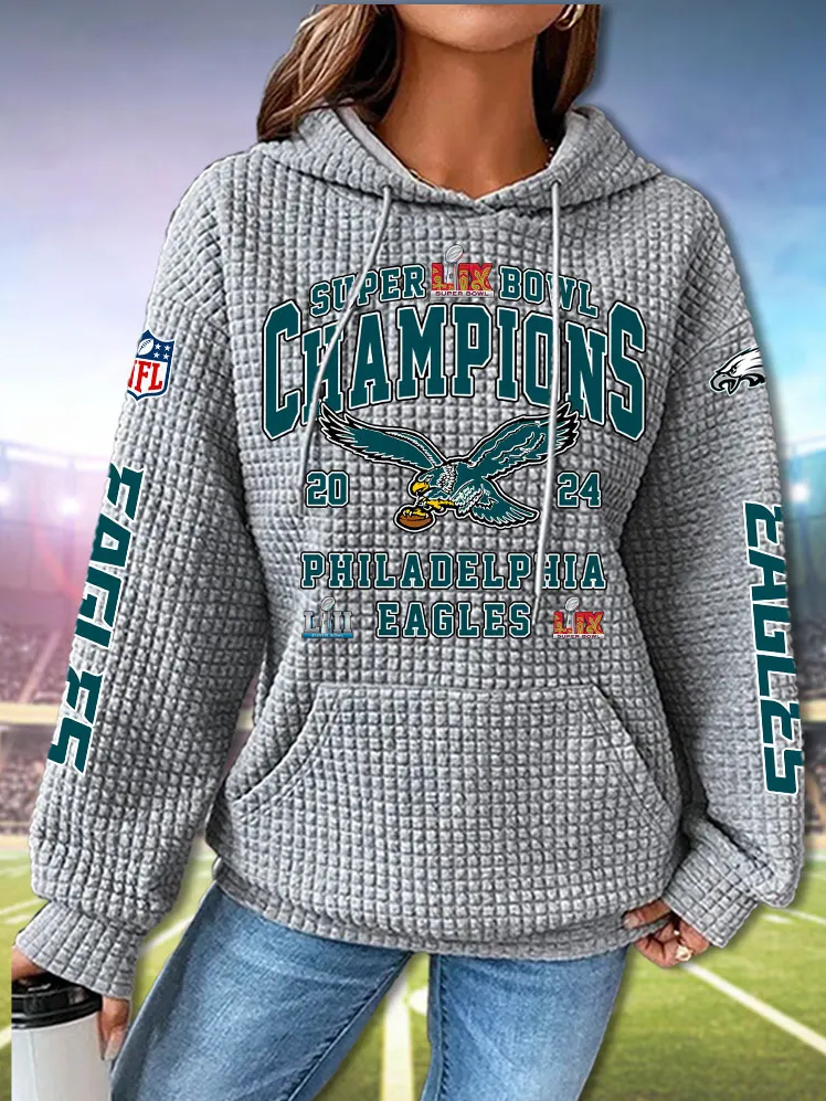 Philadelphia Eagles Super Bowl LIXE Commemorative Hoodie