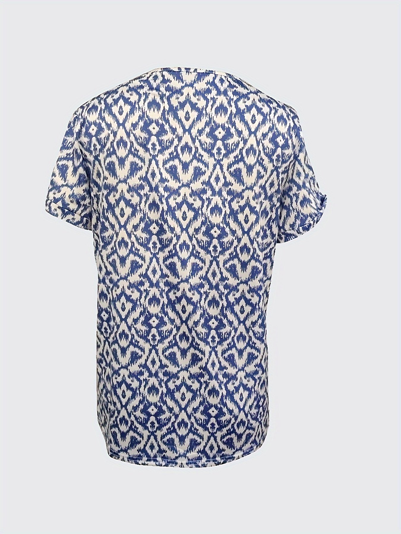 V Neck Loose Jersey Vintage T-Shirt