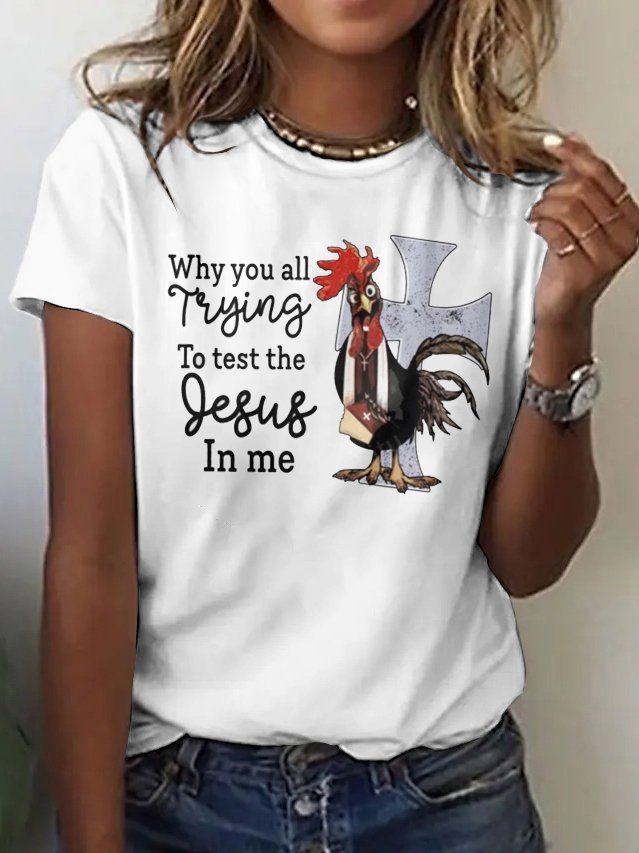 Cotton Crew Neck Casual Regular Fit T-Shirt