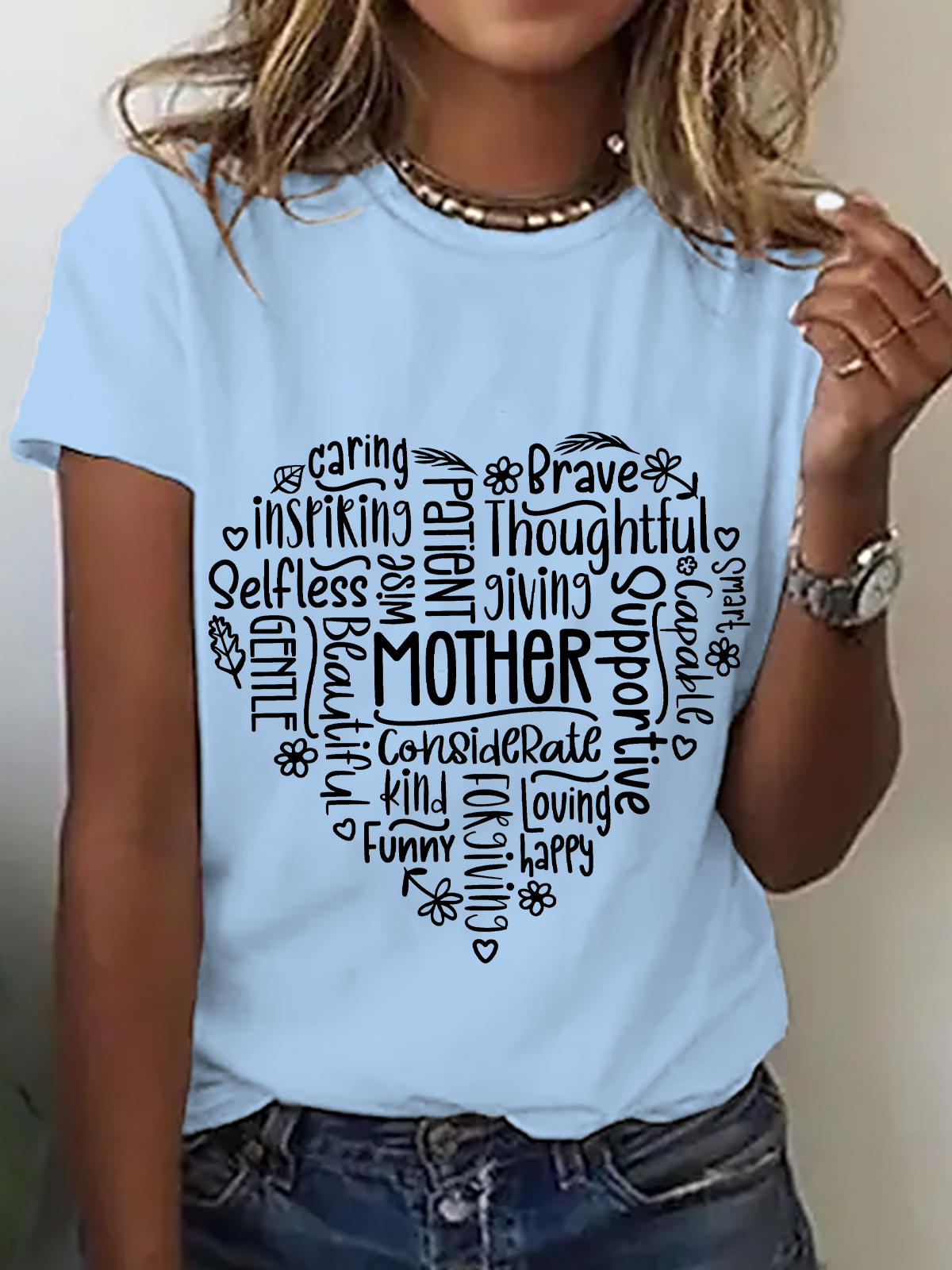 Mother Heart Cotton T-Shirt